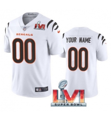 Men Women Youth Cincinnati Bengals ACTIVE PLAYER Custom 2022 White Super Bowl LVI Vapor Limited Stitched Jersey Men Women Youth Cincinnati Bengals ACTIVE PLAYER Custom 2022 White Super Bowl LVI Vapor Limited Stitched Jersey