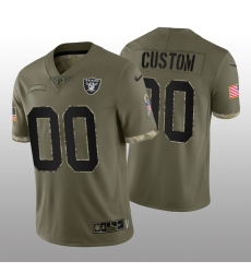 Men Women Youth Las Vegas Raiders ACTIVE PLAYER Custom Olive 2022 Salute To Service Limited Stitched Jersey Men Women Youth Las Vegas Raiders ACTIVE PLAYER Custom Olive 2022 Salute To Service Limited Stitched Jersey