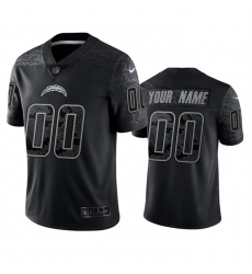 Men Women Youth Los Angeles Chargers Active Player Custom Black Reflective Limited Stitched Football Jersey Men Women Youth Los Angeles Chargers Active Player Custom Black Reflective Limited Stitched Football Jersey