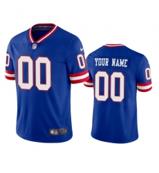 Men's New York Giants Customized Royal Vapor Untouchable Classic Retired Player Stitched Jersey Men's New York Giants Customized Royal Vapor Untouchable Classic Retired Player Stitched Jersey