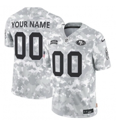 Men San Francisco 49ers Active Player Custom 2024 F U S E Arctic Camo Salute To Service Limited Stitched Football Jersey Men San Francisco 49ers Active Player Custom 2024 F U S E Arctic Camo Salute To Service Limited Stitched Football Jersey