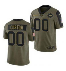 Men Women Youth Toddler Washington Football Team Custom 2021 Olive Salute To Service Limited Jersey Men Women Youth Toddler Washington Football Team Custom 2021 Olive Salute To Service Limited Jersey