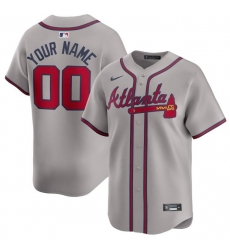 Men Women youth Atlanta Braves Active Player Custom Grey 2024 Away Limited Stitched Baseball Jersey Men Women youth Atlanta Braves Active Player Custom Grey 2024 Away Limited Stitched Baseball Jersey