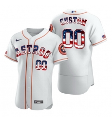 Men Women Youth Toddler Houston Astros White US Flag Fashion Custom Nike MLB Flex Base Jersey Men Women Youth Toddler Houston Astros White US Flag Fashion Custom Nike MLB Flex Base Jersey