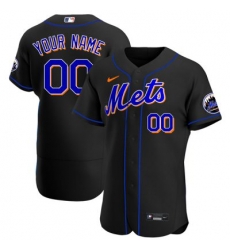 Men Women Youth Toddler New York Mets Black Custom Nike MLB Flex Base Jersey Men Women Youth Toddler New York Mets Black Custom Nike MLB Flex Base Jersey