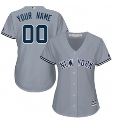 Men Women Youth All Size New York Yankee Custom Cool Base MLB Jersey Grey Men Women Youth All Size New York Yankee Custom Cool Base MLB Jersey Grey