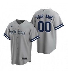 Men Women Youth Toddler All Size New York Yankees Custom Nike Gray Stitched MLB Cool Base Road Jersey Men Women Youth Toddler All Size New York Yankees Custom Nike Gray Stitched MLB Cool Base Road Jersey