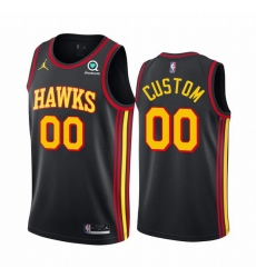 Men Women Youth Toddler Atlanta Hawks Black 2021 Custom Nike NBA Stitched Jersey Men Women Youth Toddler Atlanta Hawks Black 2021 Custom Nike NBA Stitched Jersey