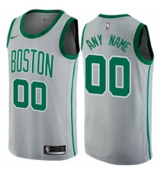 Men Women Youth Toddler All Size Nike Boston Celtics Customized Swingman Gray NBA City Edition Jersey Men Women Youth Toddler All Size Nike Boston Celtics Customized Swingman Gray NBA City Edition Jersey