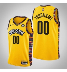 Men Women Youth Toddler Brooklyn Nets Yellow 2019 Custom Nike NBA Stitched Jersey Men Women Youth Toddler Brooklyn Nets Yellow 2019 Custom Nike NBA Stitched Jersey