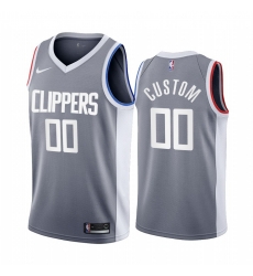 Los Angeles Clippers Cusom Gray NBA Swingman 2020 21 Earned Edition Jersey Los Angeles Clippers Cusom Gray NBA Swingman 2020 21 Earned Edition Jersey