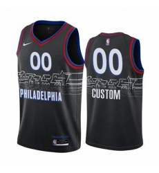 Men Women Youth 2020-2021 City Version Philadelphia 76ers Black Custom jersey Men Women Youth 2020-2021 City Version Philadelphia 76ers Black Custom jersey