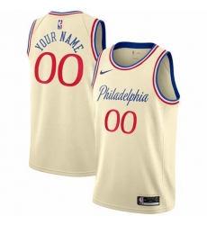 Men Women Youth Toddler Philadelphia 76ers White Ice Cream Custom Nike NBA Stitched Jersey Men Women Youth Toddler Philadelphia 76ers White Ice Cream Custom Nike NBA Stitched Jersey
