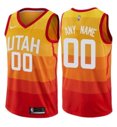 Men Women Youth Toddler Nike Utah Jazz City Edition Orange Swingman Custom Jersey Men Women Youth Toddler Nike Utah Jazz City Edition Orange Swingman Custom Jersey
