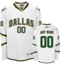Men Women Youth Toddler White Jersey - Customized Reebok Dallas Stars Third II Men Women Youth Toddler White Jersey - Customized Reebok Dallas Stars Third II
