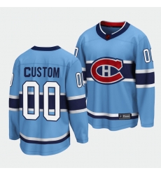 Men Women Youth Montreal Canadiens Custom Blue 2022 Reverse Retro Stitched Jersey Men Women Youth Montreal Canadiens Custom Blue 2022 Reverse Retro Stitched Jersey