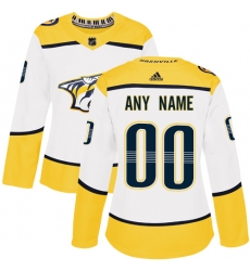 Men Women Youth Toddler White Jersey - Customized Adidas Nashville Predators Away II Men Women Youth Toddler White Jersey - Customized Adidas Nashville Predators Away II