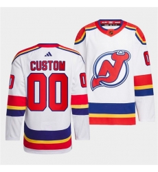 Men Women Youth New Jersey Devils Custom White 2022 23 Reverse Retro Stitched Jersey Men Women Youth New Jersey Devils Custom White 2022 23 Reverse Retro Stitched Jersey