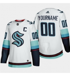 Seattle Kraken Custom Men Women youth Adidas 2021 22 White Away Authentic Stitched NHL Jersey Seattle Kraken Custom Men Women youth Adidas 2021 22 White Away Authentic Stitched NHL Jersey