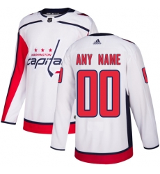 Men Women Youth Toddler White Jersey - Customized Adidas Washington Capitals Away Men Women Youth Toddler White Jersey - Customized Adidas Washington Capitals Away