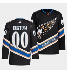 Men Women Youth Washington Capitals Custom Black 2022 23 Reverse Retro Stitched Jersey Men Women Youth Washington Capitals Custom Black 2022 23 Reverse Retro Stitched Jersey