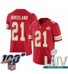2020 Super Bowl LIV Men Kansas City Chiefs #21 Bashaud Breeland Red Team Color Vapor Untouchable Limited Player Football Jersey 2020 Super Bowl LIV Men Kansas City Chiefs #21 Bashaud Breeland Red Team Color Vapor Untouchable Limited Player Football Jersey