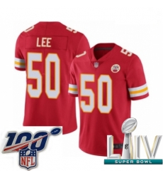 2020 Super Bowl LIV Men Kansas City Chiefs #50 Darron Lee Red Team Color Vapor Untouchable Limited Player Football Jersey 2020 Super Bowl LIV Men Kansas City Chiefs #50 Darron Lee Red Team Color Vapor Untouchable Limited Player Football Jersey