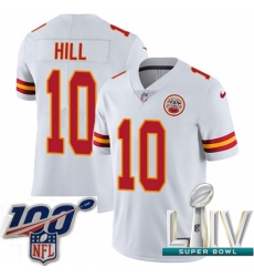 2020 Super Bowl LIV Men Nike Kansas City Chiefs #10 Tyreek Hill White Vapor Untouchable Limited Player NFL Jersey 2020 Super Bowl LIV Men Nike Kansas City Chiefs #10 Tyreek Hill White Vapor Untouchable Limited Player NFL Jersey