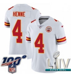 2020 Super Bowl LIV Men Nike Kansas City Chiefs #4 Chad Henne White Vapor Untouchable Limited Player NFL Jersey 2020 Super Bowl LIV Men Nike Kansas City Chiefs #4 Chad Henne White Vapor Untouchable Limited Player NFL Jersey