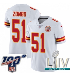 2020 Super Bowl LIV Men Nike Kansas City Chiefs #51 Frank Zombo White Vapor Untouchable Limited Player NFL Jersey 2020 Super Bowl LIV Men Nike Kansas City Chiefs #51 Frank Zombo White Vapor Untouchable Limited Player NFL Jersey