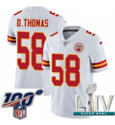 2020 Super Bowl LIV Men Nike Kansas City Chiefs #58 Derrick Thomas White Vapor Untouchable Limited Player NFL Jersey 2020 Super Bowl LIV Men Nike Kansas City Chiefs #58 Derrick Thomas White Vapor Untouchable Limited Player NFL Jersey