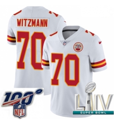 2020 Super Bowl LIV Men Nike Kansas City Chiefs #70 Bryan Witzmann White Vapor Untouchable Limited Player NFL Jersey 2020 Super Bowl LIV Men Nike Kansas City Chiefs #70 Bryan Witzmann White Vapor Untouchable Limited Player NFL Jersey