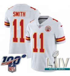 2020 Super Bowl LIV Youth Nike Kansas City Chiefs #11 Alex Smith White Vapor Untouchable Limited Player NFL Jersey 2020 Super Bowl LIV Youth Nike Kansas City Chiefs #11 Alex Smith White Vapor Untouchable Limited Player NFL Jersey