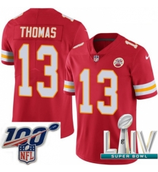 2020 Super Bowl LIV Youth Nike Kansas City Chiefs #13 De'Anthony Thomas Red Team Color Vapor Untouchable Limited Player NFL Jersey 2020 Super Bowl LIV Youth Nike Kansas City Chiefs #13 De'Anthony Thomas Red Team Color Vapor Untouchable Limited Player NFL Jersey