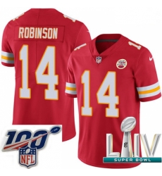 2020 Super Bowl LIV Youth Nike Kansas City Chiefs #14 Demarcus Robinson Red Team Color Vapor Untouchable Limited Player NFL Jersey 2020 Super Bowl LIV Youth Nike Kansas City Chiefs #14 Demarcus Robinson Red Team Color Vapor Untouchable Limited Player NFL Jersey