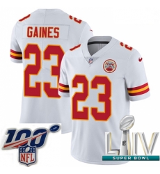2020 Super Bowl LIV Youth Nike Kansas City Chiefs #23 Phillip Gaines White Vapor Untouchable Limited Player NFL Jersey 2020 Super Bowl LIV Youth Nike Kansas City Chiefs #23 Phillip Gaines White Vapor Untouchable Limited Player NFL Jersey