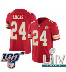 2020 Super Bowl LIV Youth Nike Kansas City Chiefs #24 Jordan Lucas Red Team Color Vapor Untouchable Limited Player NFL Jersey 2020 Super Bowl LIV Youth Nike Kansas City Chiefs #24 Jordan Lucas Red Team Color Vapor Untouchable Limited Player NFL Jersey