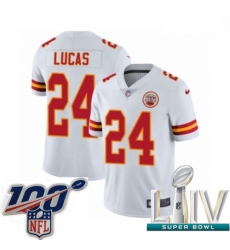 2020 Super Bowl LIV Youth Nike Kansas City Chiefs #24 Jordan Lucas White Vapor Untouchable Limited Player NFL Jersey 2020 Super Bowl LIV Youth Nike Kansas City Chiefs #24 Jordan Lucas White Vapor Untouchable Limited Player NFL Jersey