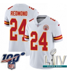 2020 Super Bowl LIV Youth Nike Kansas City Chiefs #24 Will Redmond White Vapor Untouchable Limited Player NFL Jersey 2020 Super Bowl LIV Youth Nike Kansas City Chiefs #24 Will Redmond White Vapor Untouchable Limited Player NFL Jersey
