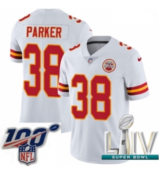 2020 Super Bowl LIV Youth Nike Kansas City Chiefs #38 Ron Parker White Vapor Untouchable Limited Player NFL Jersey 2020 Super Bowl LIV Youth Nike Kansas City Chiefs #38 Ron Parker White Vapor Untouchable Limited Player NFL Jersey