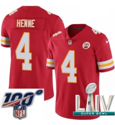 2020 Super Bowl LIV Youth Nike Kansas City Chiefs #4 Chad Henne Red Team Color Vapor Untouchable Limited Player NFL Jersey 2020 Super Bowl LIV Youth Nike Kansas City Chiefs #4 Chad Henne Red Team Color Vapor Untouchable Limited Player NFL Jersey