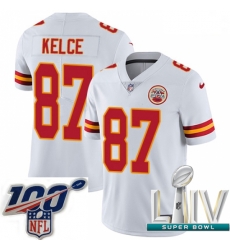 2020 Super Bowl LIV Youth Nike Kansas City Chiefs #87 Travis Kelce White Vapor Untouchable Limited Player NFL Jersey 2020 Super Bowl LIV Youth Nike Kansas City Chiefs #87 Travis Kelce White Vapor Untouchable Limited Player NFL Jersey