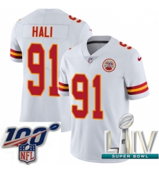 2020 Super Bowl LIV Youth Nike Kansas City Chiefs #91 Tamba Hali White Vapor Untouchable Limited Player NFL Jersey 2020 Super Bowl LIV Youth Nike Kansas City Chiefs #91 Tamba Hali White Vapor Untouchable Limited Player NFL Jersey