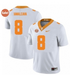Men Tennessee Volunteers #8 Nico Iamaleava White F U S E Stitched NCAA Football Jersey Men Tennessee Volunteers #8 Nico Iamaleava White F U S E Stitched NCAA Football Jersey