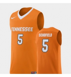 Men Tennessee Volunteers Admiral Schofield Orange Replica College Basketball Jersey Men Tennessee Volunteers Admiral Schofield Orange Replica College Basketball Jersey