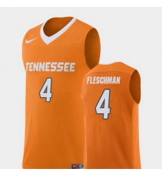Men Tennessee Volunteers Jacob Fleschman Orange Replica College Basketball Jersey Men Tennessee Volunteers Jacob Fleschman Orange Replica College Basketball Jersey
