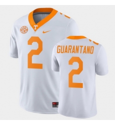 Men Tennessee Volunteers Jarrett Guarantano Game White College Football Jersey Men Tennessee Volunteers Jarrett Guarantano Game White College Football Jersey