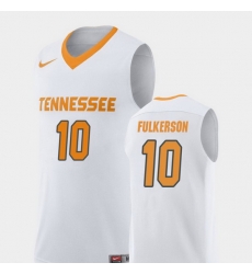 Men Tennessee Volunteers John Fulkerson White Replica College Basketball Jersey Men Tennessee Volunteers John Fulkerson White Replica College Basketball Jersey