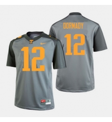 Men Tennessee Volunteers Quinten Dormady College Football Gray Jersey Men Tennessee Volunteers Quinten Dormady College Football Gray Jersey