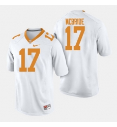Men Tennessee Volunteers Will Mcbride College Football White Jersey Men Tennessee Volunteers Will Mcbride College Football White Jersey
